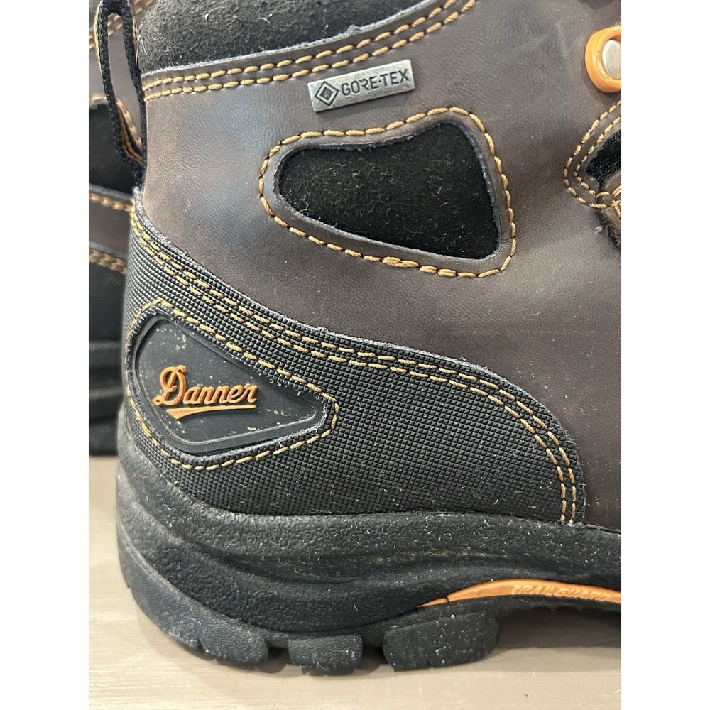 Danner Vicious 13884 Women's 8 Brown Orange Gore-Tex Composite Toe EH Work Boots - Picture 6 of 11